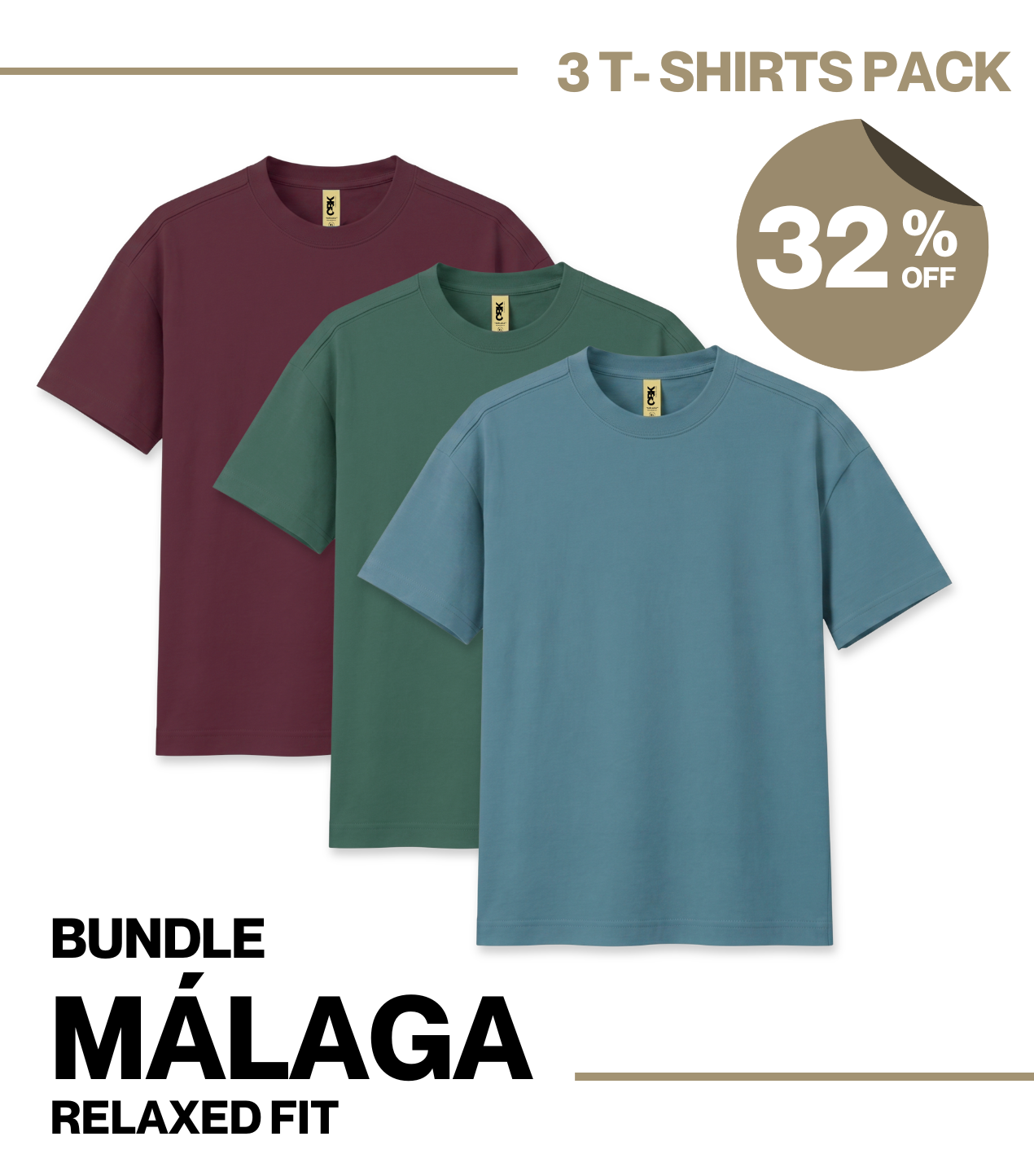 Bundle Málaga 3x | Relaxed Fit